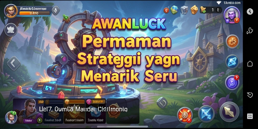 Tampilan gameplay seru dari AWANLUCK dengan strategi pertempuran menarik.