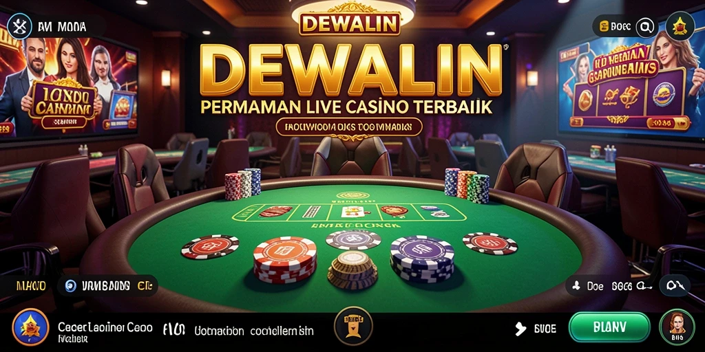 Tampilan gameplay menarik dalam aplikasi Live Casino DEWALIN.