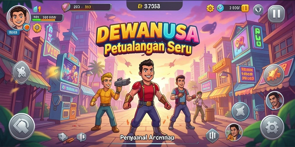 Screenshot gameplay DEWANUSA dengan grafik yang menawan.