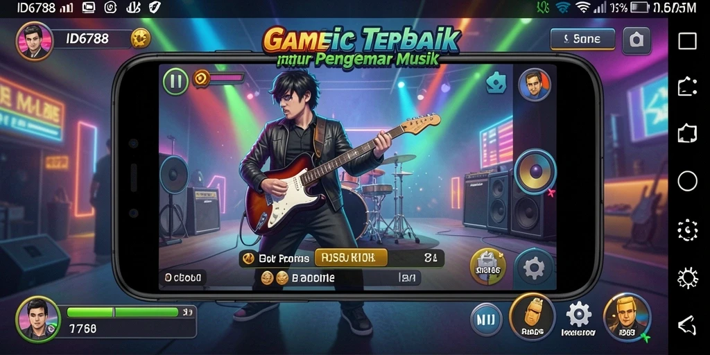Screenshot menampilkan gameplay menawan dari game musik ID6788.