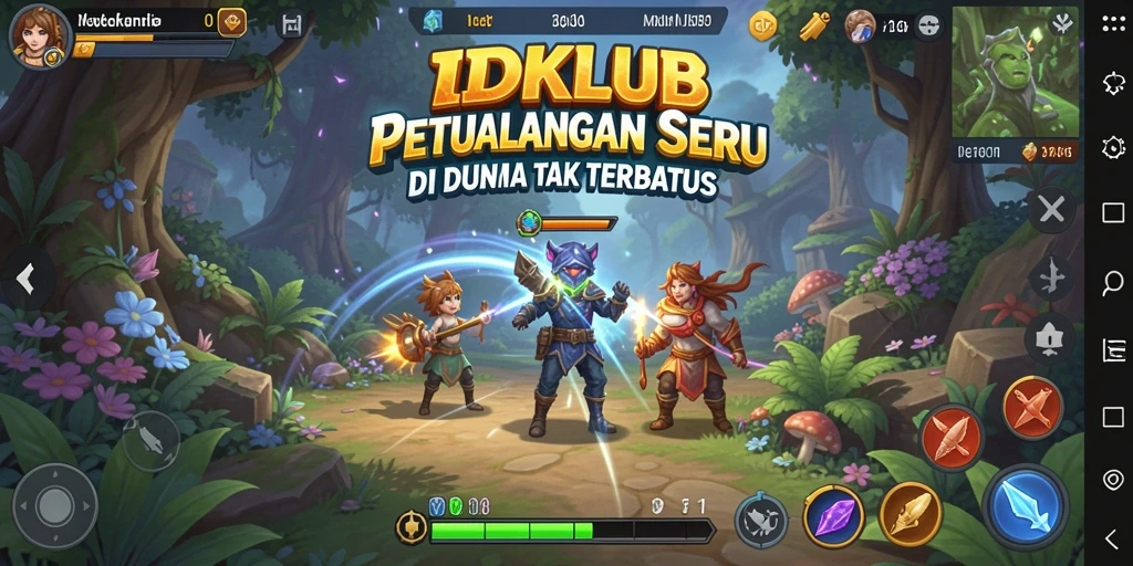 Tampilan screenshot gameplay <strong>IDKLUB</strong> dengan aksi petualangan yang seru.