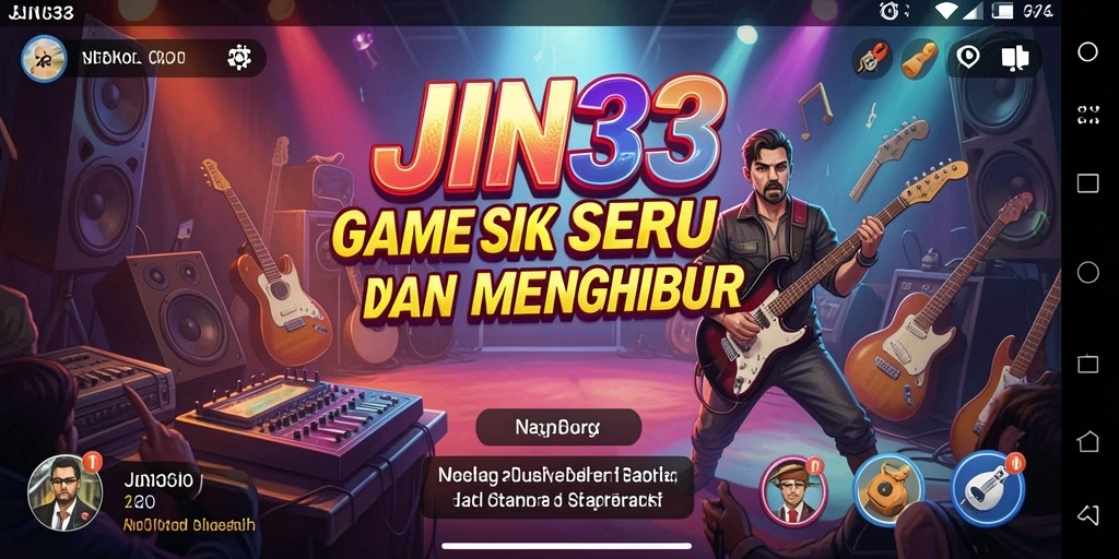 Gameplay seru JIN33 dengan berbagai pilihan musik.