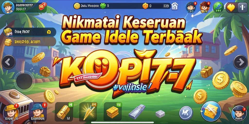 Tangkapan layar gameplay KOPI77 yang menunjukkan keseruan mengelola kafe.
