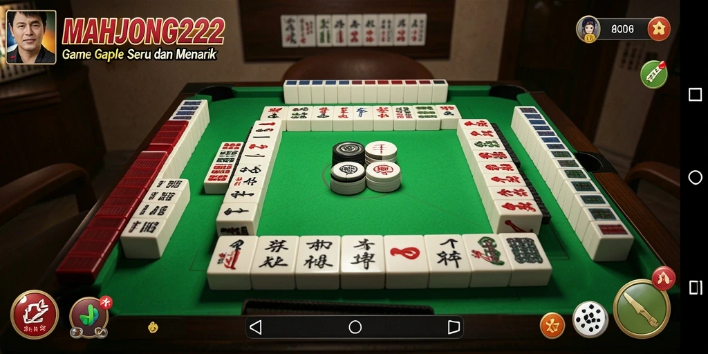 Gameplay seru dan interaktif dari MAHJONG222 dalam permainan Gaple.
