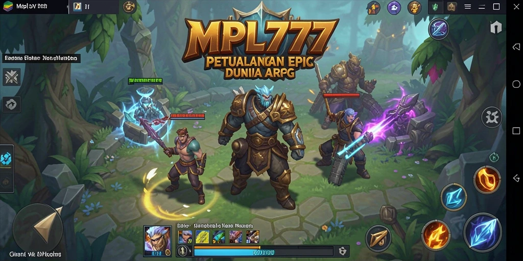 Tampilan gameplay MPL777 menampilkan pertempuran yang intens dan karakter yang beragam.