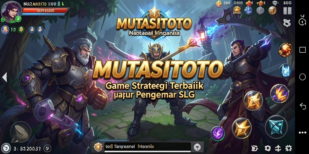 Tampilan gameplay <strong>MUTASITOTO</strong> dengan strategi mendalam dan pertempuran seru.