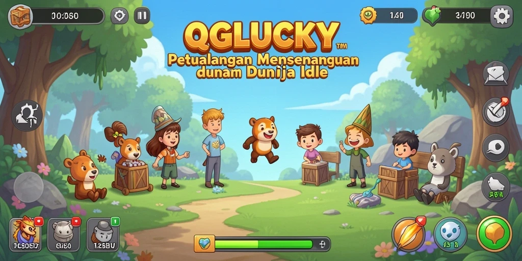 Tampilan gameplay QGLUCKY yang menarik dan interaktif.