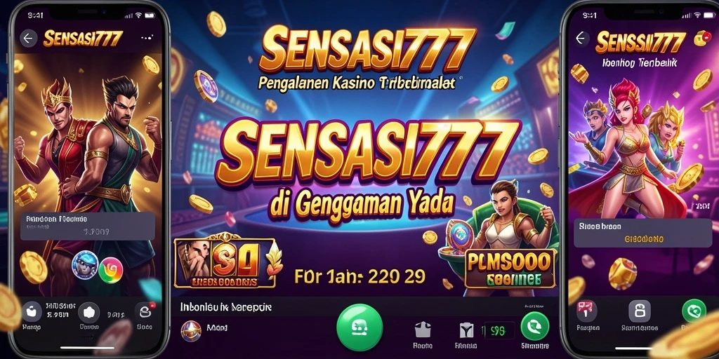 Tampilan gameplay kasino yang menarik di SENSASI777.