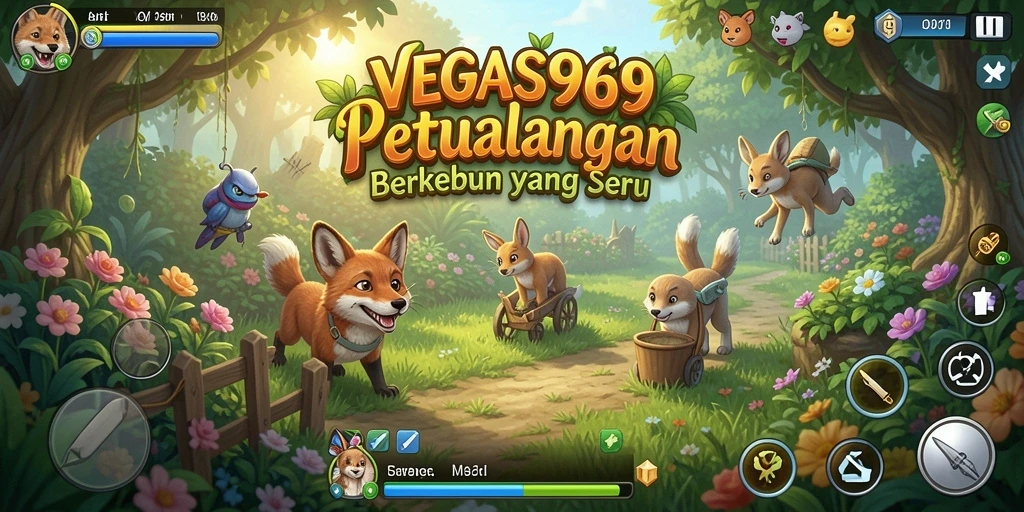 Tangkapan layar gameplay <strong>VEGAS969</strong> yang menggambarkan aktifitas berkebun seru.