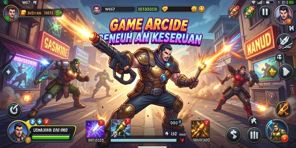 Tangkapan layar gameplay W67 menampilkan aksi seru dan tantangan menarik.