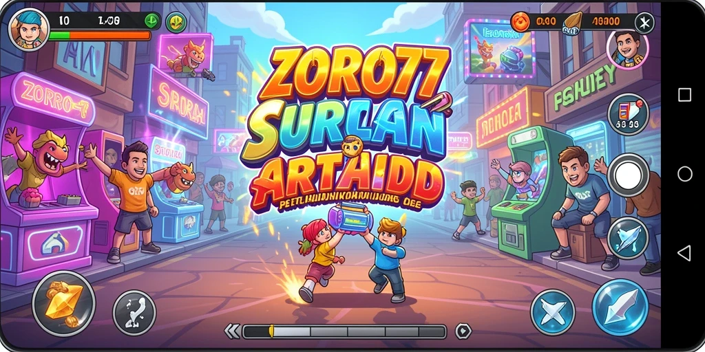 Screenshot ZORO77 menampilkan gameplay seru dalam dunia Arcade.